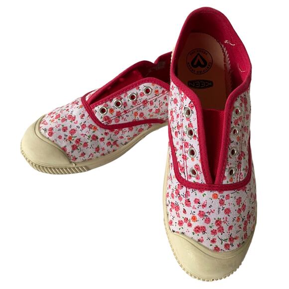 KEEN Slip-On Flower Print Sneaker 5 Vegan Comfy - Picture 3 of 11